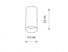 Nowoczesny Plafon Sufitowy Lampa Punktowa Tuba MONO UMBRA GRAY S 10786 Nowodvorski Lighting