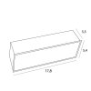 Oprawa wpustowa do skompletowania minimalistyczna prostokąt biała metalowa Modular H180.03 MAXLIGHT 