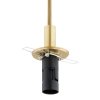 Mosiężna Lampa Wisząca Złota Marmur Alabastrowy Klosz Kula Mała ALMIROS 8450 ARGON