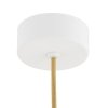 Biała Lampa Wisząca Marmurowy Wzór Alabaster Kremowy Przewód Złoty ALMIROS 8451 ARGON