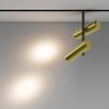 Ścieżka świetlna lampa szynowa podwójna LED nowoczesna regulowana tuba aluminium czerń-mosiądz możliwość ściemniania Elti Duo MAYTONI TR005-4-2X12W-DS-BBS