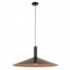 Lampa wisząca zwis pojedynczy talerz Capri M Sigma 41009 czarny/miedziany jadalniana nad stół