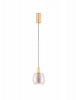 Złota lampa wisząca ze szklanym kloszem IQUITOS LE44845 Luces Exlusivas