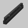 Ścieżka świetlna listwa LED do szynoprzewodu magnetycznego aluminium czarny Basis MAYTONI TR030-2-12W2.7K-B