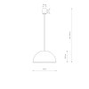 Lampa Wisząca HEMISPHERE HIT S BLACK-GOLD 10702 Nowodvorski Lighting
