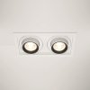Biała Nowoczesna Oprawa Wpuszczana Downlight HIDDEN Maytoni DL095-02-10W3K-W LED 20W