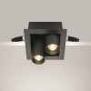 Czarna Nowoczesna Oprawa Sufitowa Wpuszczana Downlight Maytoni DL094-02-7W3K-B LED 14W