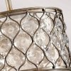 Kryształowa Lampa wisząca Lucia Feiss FE-LUCIA-P-C lampa salonowa, nad stół/ Oksydowany srebrny Glamour