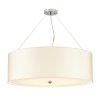 Lampa wisząca 76 cm Pearce 7 źródeł światła polerowany chrom jedwabny abażur minimalistyczna DL-PEARCE30-7LT-IV-PC ELSTEAD LIGHTING