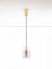 Złota lampa wisząca ze szklanym kloszem IQUITOS LE44845 Luces Exlusivas
