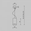 Nowoczesna Lampa Wisząca Tuba Biała Efir Maytoni P089PL-15W3K-W