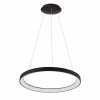 Nowoczesna Lampa Wisząca LED Czarny Okrąg VICO PND-53675-058RPC-BK-3KS4K-TRDIMM ITALUX