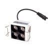 Oprawa wpuszczana w sufit LED minimalistyczna klasyczna kwadratowa biała aluminiowa X-line H0135 MAXLIGHT 