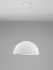 Nowoczesna biała lampa wisząca półokrągły klosz minimalistyczna uniwersalna skandynawska  NAVIRTA LE45339 Luces Exclusivas