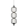 Czarna lampa wisząca nowoczesna Pedro Italux PND-34405-3V-BK