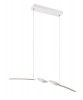 Nowoczesna uniwersalna lampa wisząca LED minimalistyczna biała metalowa listwa podłużna GINKO R35791131 Rl