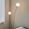 Nowoczesna Lampa Podłogowa Mosiądzowa Kremowe Klosze Kule BLOOM 92219 ENDON