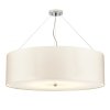 Lampa wisząca 86 cm Pearce 7 źródeł światła polerowany chrom jedwabny abażur minimalistyczna DL-PEARCE34-7LT-IV-PC ELSTEAD LIGHTING