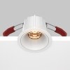 Lampa wpuszczana w sufit minimalistyczna aluminium biały okrągła Alfa LED MAYTONI DL043-01-10W2.7K-RD-W-DE