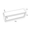 Oprawa wpustowa do skompletowania minimalistyczna prostokąt biała metalowa Modular H180.04 MAXLIGHT 