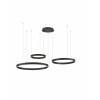 Nowoczesna Lampa Wisząca Czarne Pierścienie BARI LE44317  LUCES EXCLUSIVAS