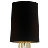 Czarna lampka podłogowa stojąca tkaninowy abażur designerska podstawa minimalistyczna klasyczna nowoczesna FILO MF1236 Step Into Design