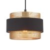 Nowoczesna Lampa Wisząca Z Dekoracyjnym Abażurem BANS PND-27467-1-BK-GD ITALUX