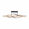 C230857003 BAEZ LAMPA SUFITOWA CZARNA+DREWNO/BLACK+WOOD