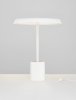 Lampka stołowa nocna biała LED okrągła minimalistyczna uniwersalna klasyczna FOVENTO LE45444 Luces Exclusivas