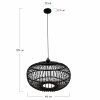 Lampa sufitowa bambusowa 46x46x28cm