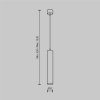 Lampa wisząca minimalistyczna LED aluminium biały nad stół do jadalni do salonu Focus LED Maytoni P072PL-L12W4K-1