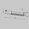  Ścieżka świetlna lampa szynowa LED prostokątna aluminium czarna Points MAYTONI TR010-1-10W4K-M-B-DE