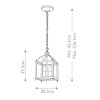 Mała lampa wisząca Larkin 2 źródła światła szczotkowany nikiel designerska metalowa KL-LARKIN-P-S-NI KICHLER