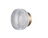 Okrągły kinkiet nowoczesny CARMELLO 1 LED transparentna złota 13,5 Step Into Design ST-DL-8535 gold