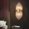 Złoty Kinkiet Ścienny Glamour Kryształowy FLORENS S MSE010100357 MOOSEE
