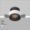 Czarna Oprawka Wpuszczana Downlight Round Maytoni DL058-12W3K-TRS-B
