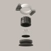 Czarna Oprawka Wpuszczana Downlight Round Maytoni DL058-12W3K-TRS-B