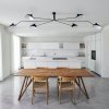  Lampa wisząca nowoczesna 6 kloszy metalowa czarna designerska klasyczna ponadczasowa CRANE P8706 Step Into Design