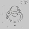 Lampa wpuszczana w sufit minimalistyczna aluminium biały okrągła Alfa LED MAYTONI DL043-01-10W2.7K-RD-W-DE