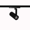 Czarny Reflektor do szynoprzewodu LOTTE TRACK 3LINE 25W CCT SWITCH BK