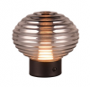 Dekoracyjna Lampka Stołowa LED Dymiony Szklany Klosz EARL R57771154 RL