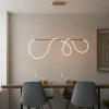 Nowoczesna Lampa Wisząca Designerska Tuba LED Mosiądz ATTALEA 97629 ENDON