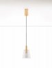 Złota lampa wisząca ze szklanym kloszem IQUITOS LE44846 Luces Exlusivas