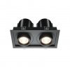 Czarna Nowoczesna Oprawa Wpuszczana Downlight HIDDEN Maytoni DL095-02-10W3K-B LED 20W