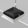 Biała Oprawa Wpuszczana Do Łazienki Downlight Okno Maytoni DL056-24W3-4-6K-W