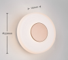 Minimalistyczny szklany kinkiet LED nowoczesny kolor coffee CELESTE 254910165 TRIO