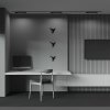  Ścieżka świetlna lampa szynowa LED prostokątna aluminium czarna Points MAYTONI TR010-1-10W4K-M-B-DE