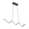 Lampa wisząca LED metalowa czarna falowana elegancka klasyczna minimalistyczna geometryczna ZIGZAG ST-MD240602 BLACK Step Into Design