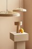  Nowoczesna rustykalna lampa wisząca z raffi beżowa dekoracyjna organiczna forma boho KANDA 80 0828087 BIZZOTTO King Home