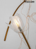 Designerska salonowa lampa wisząca złota dekoracyjne klosze w kształcie tulipanów TULIPPE 7 DISC MSE1501100170 Moosee